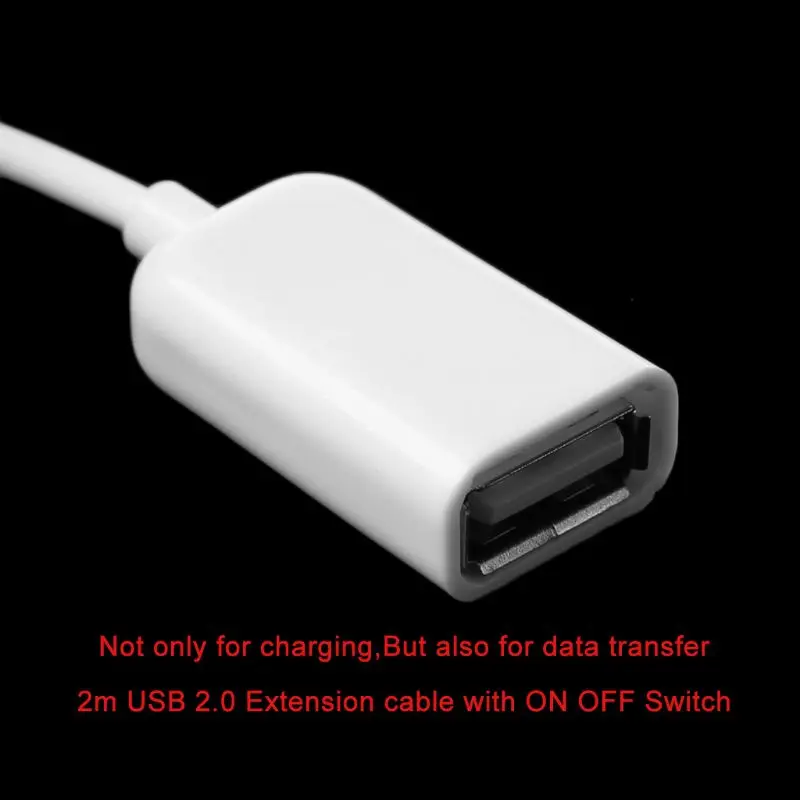 Дата-кабель USB (штекер)/USB (разъем) 2 м 2.0 с переключателем для ПК ноутбуков USB-дисков