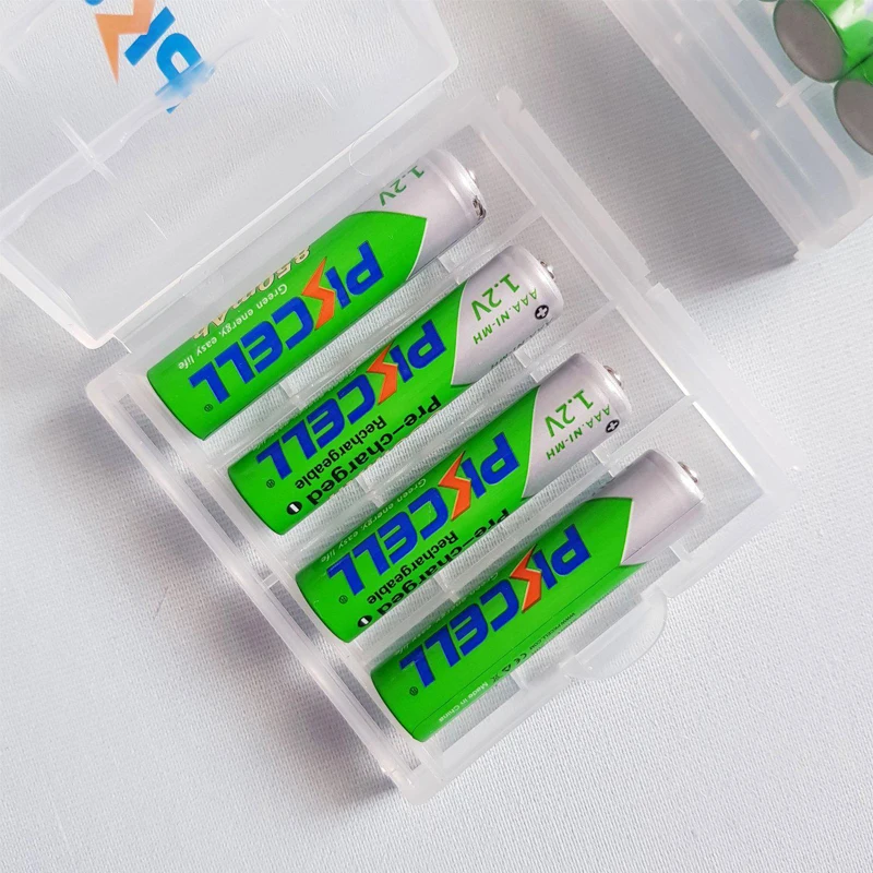 

20pcs PKCELL AAA Battery 850mAh 1.2V NI-MH AAA Low self discharge 3A Rechargeable batteries and 5pcs battery box holder AA/AAA
