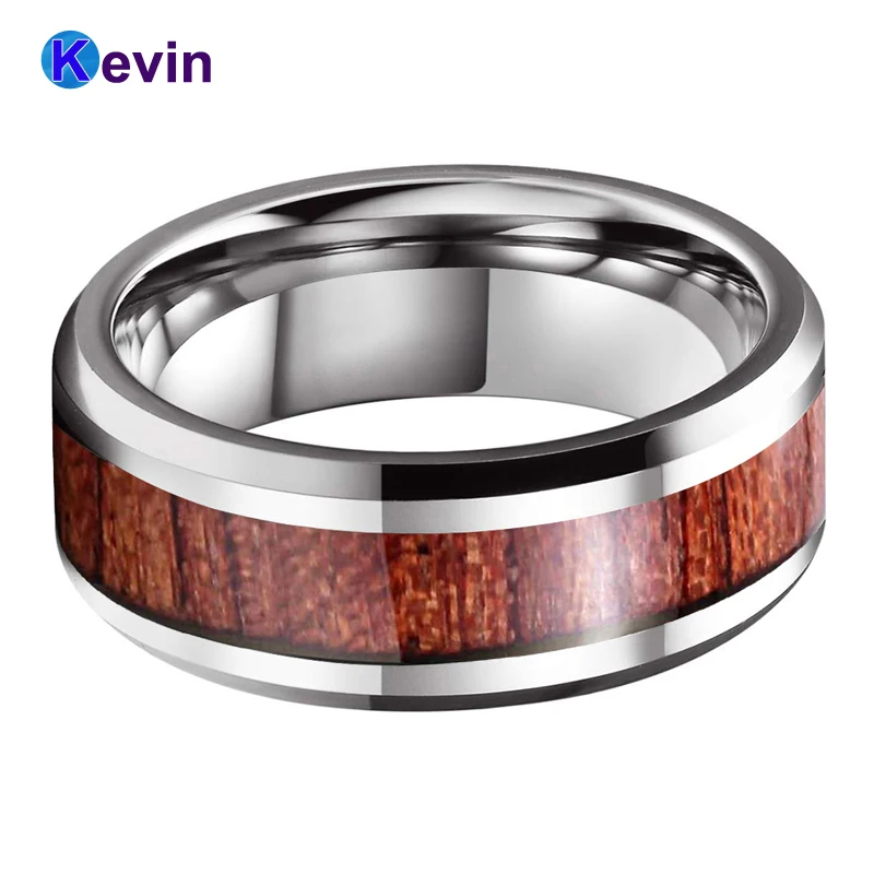 Мужское женское мужское кольцо из карбида вольфрама обручальное скошенная