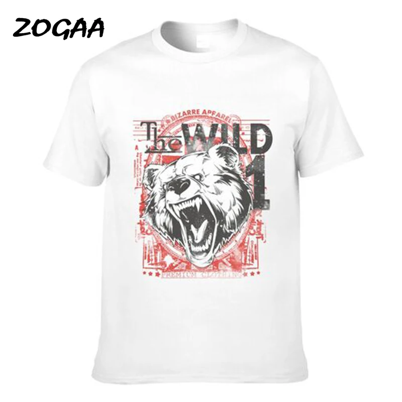 

ZOGAA T-shirts Men Men's Hot Sale Large Size Short Sleeve Large Size Summer Daily Casual Trendy All-match Solid Cartoon Printed