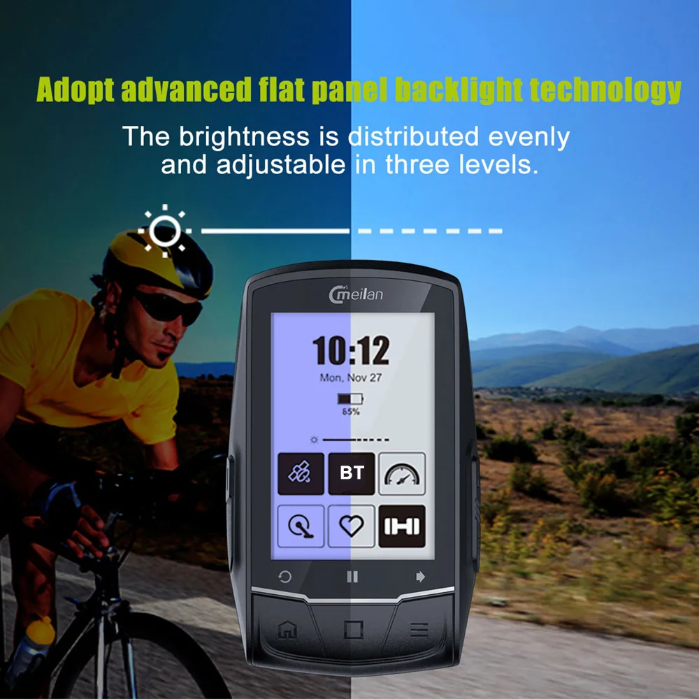 Новый GPS Велосипедный компьютер Спидометр Candence Heart Rate беспроводной Gps навигация 2 6