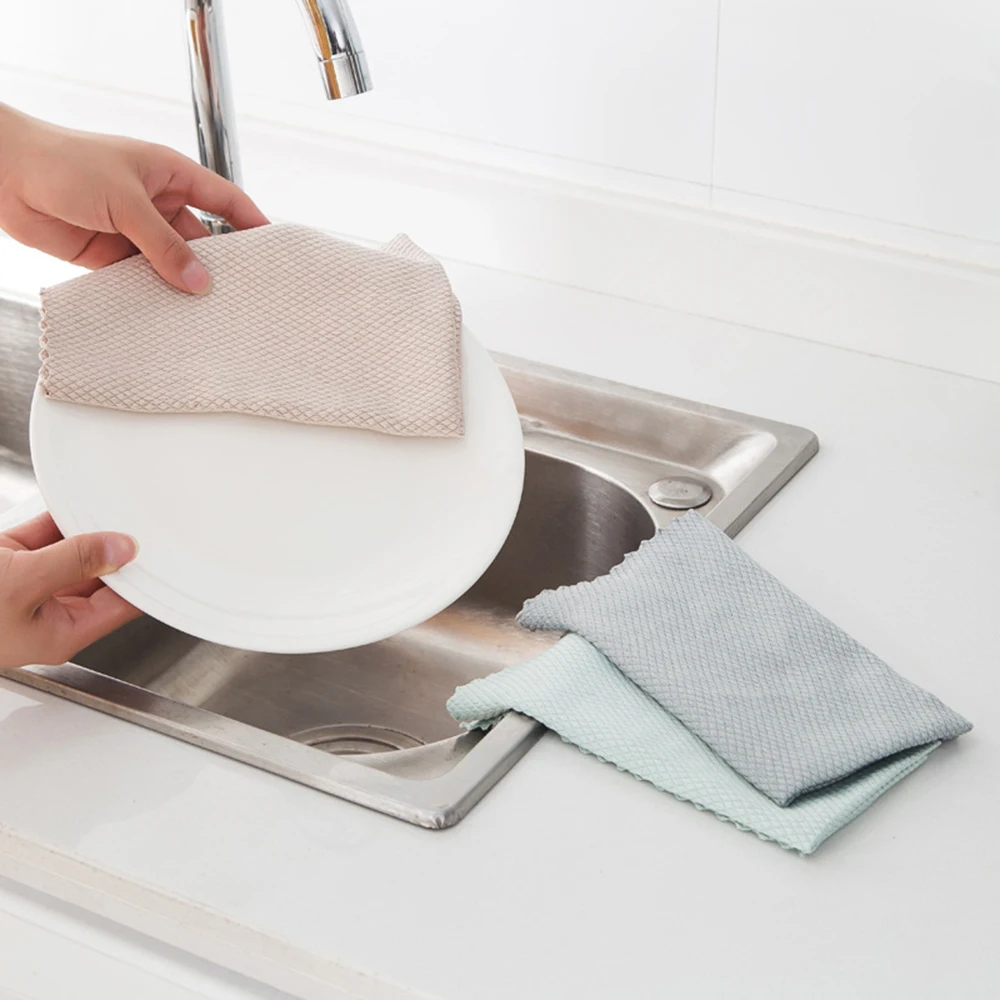 

3Pcs Cleaning Cloth for Window Glass Car Floor Rags Bowl Dish Ceramic Tile Wipe Duster Kitchen Towel Home Cleaning Tools