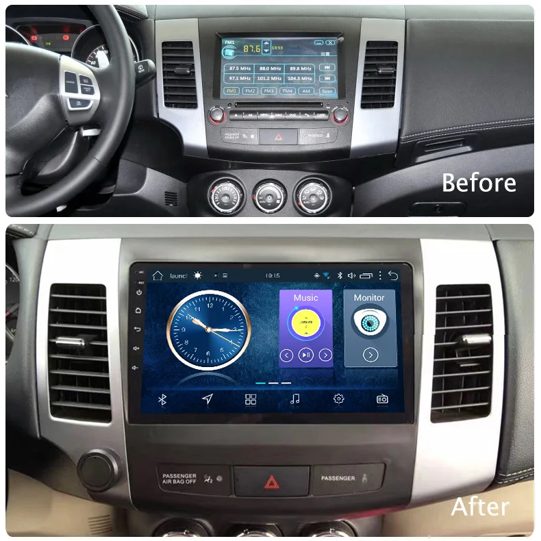 Система Android автомобильный dvd радиоприемник gps навигация для Mitsubishi Outlander 2006 2007 2008