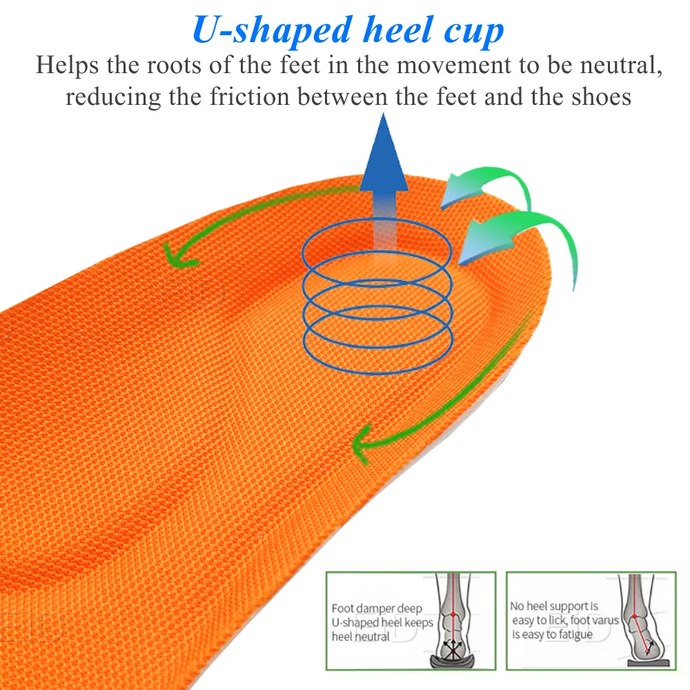 

Sport Insoles Non-Slip Gel Soft Sport Shoe Insoles Massaging Insole Orthopedic Foot Care For feet Shoes Sole Shock Absorption