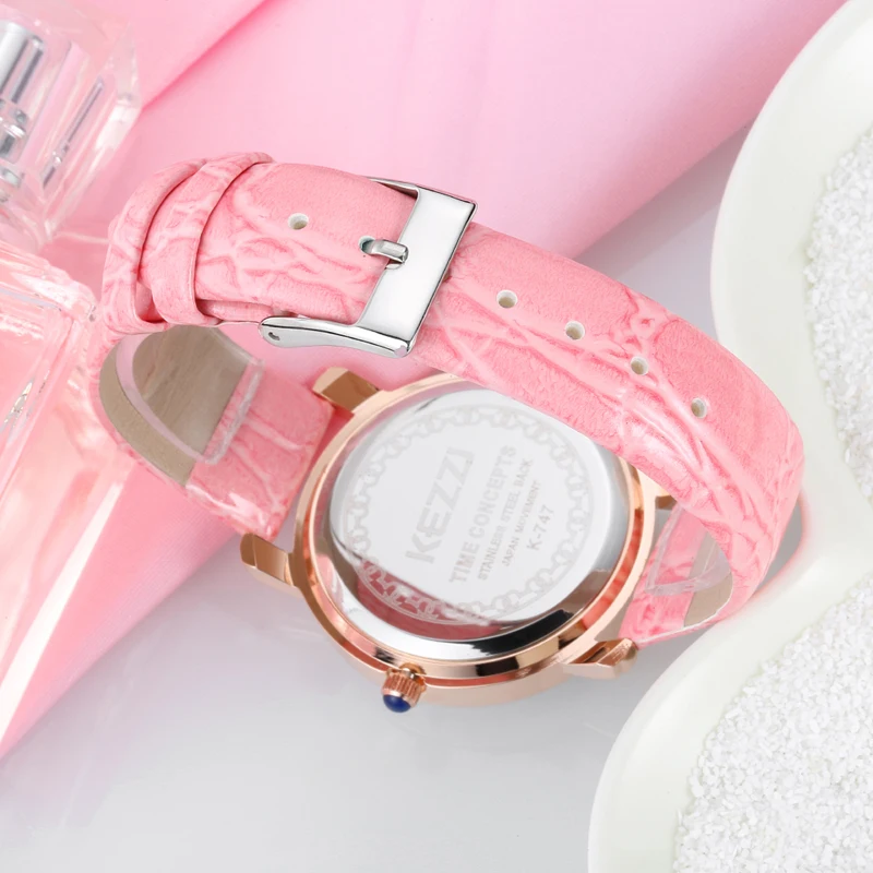 

KEZZI Brand Womens Watch Luxury Rome Number Rhinestone Crystal Dress Watch Casual Fashion Quartz Wristwatches Dames Horloges New
