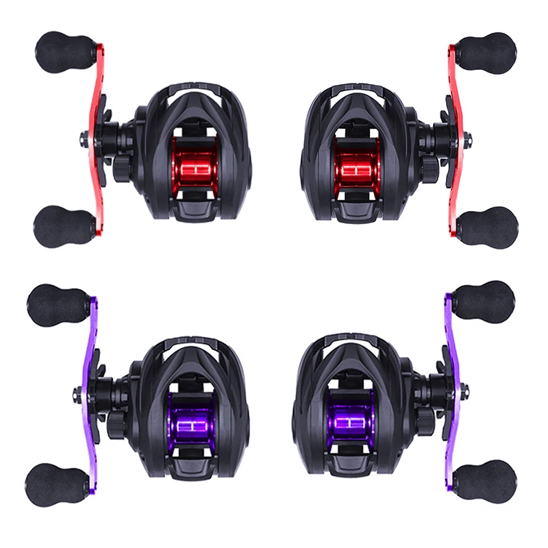 

Fishing Reel 6.3:1 High Speed Gear Ratio Saltwater Baitcasting Reel 8KG Max Drag Bait Casting Fishing Reels Low Profile Metal