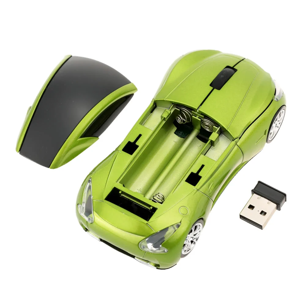 2,4 ГГц Беспроводная гоночный автомобиль в форме usb‑мышь Оптическая/мыши 3D 3 кнопки 1000 dpi/CPI для ПК ноутбука рабочего стола
