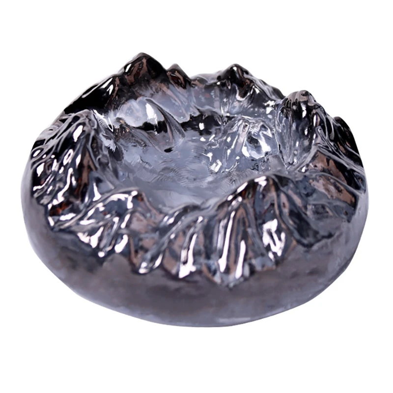 Snow Mountain Ashtray Glass Crystal Creative Model Portable Living Room Desktop Accessories | Дом и сад