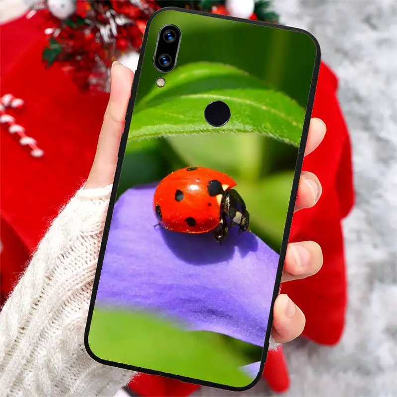 

ladybug cute animal Four leaf clover Phone Case For Xiaomi Redmi note 7 8 9 t k30 max3 9 s 10 pro lite