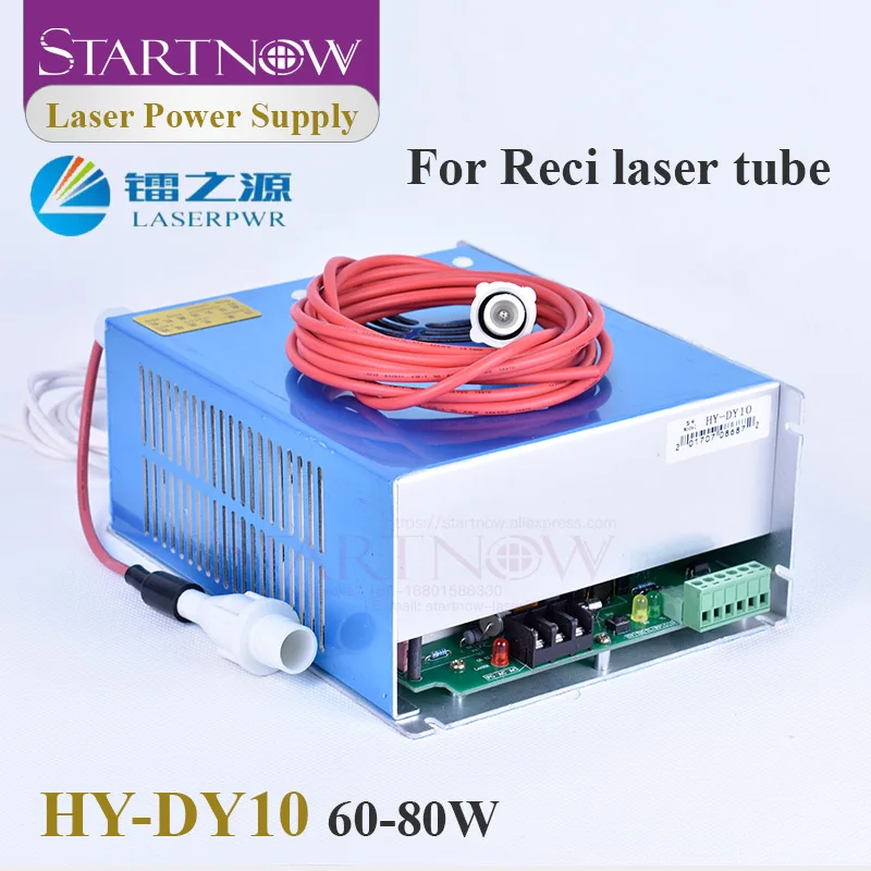 Startnow DY10 CO2 лазерный источник питания 60 Вт 80 для RECI W2 V2 T2 W1 T1 трубка лазерная