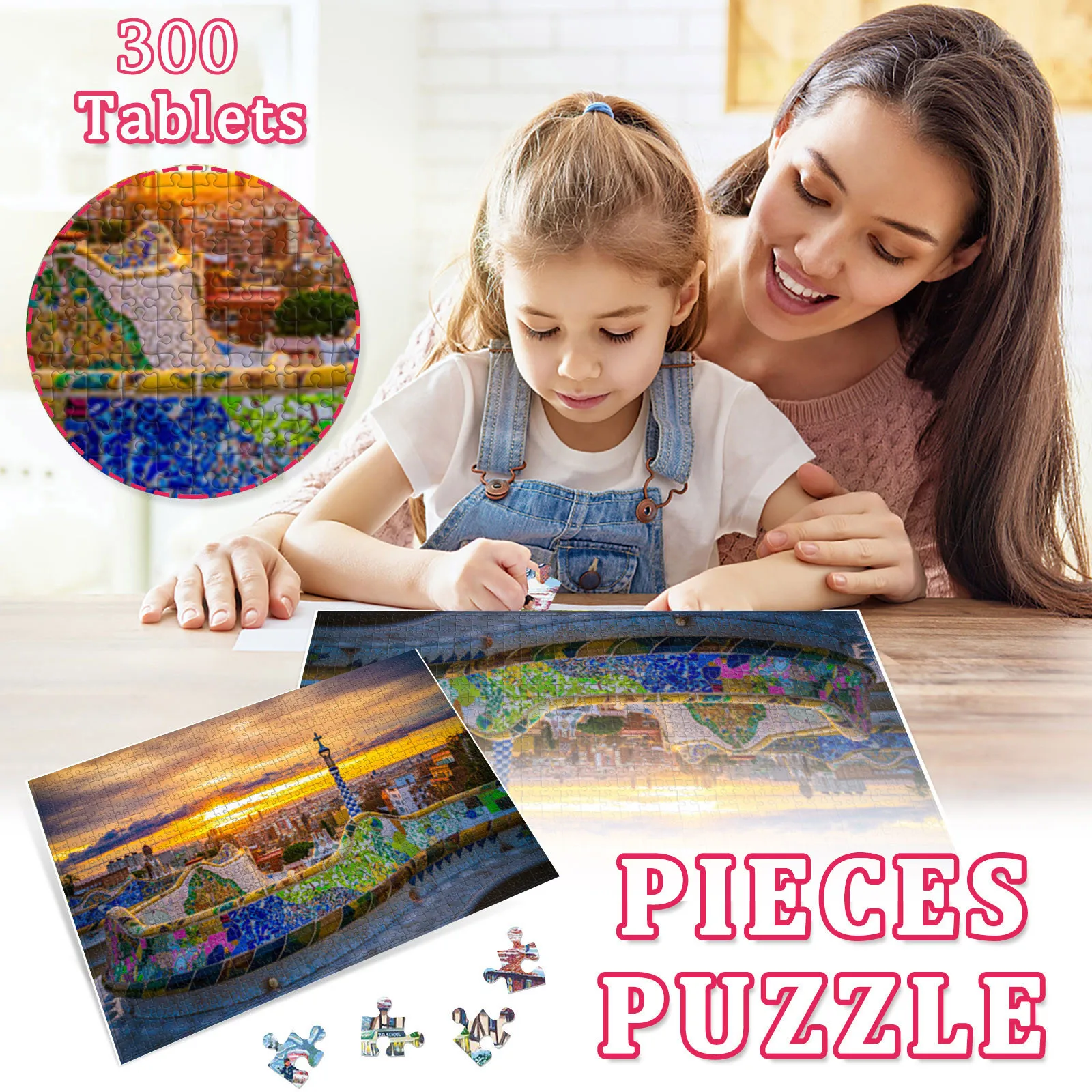 

300 Piece Large Puzzle Game Interesting Toys Personalized Gift Parent Child Interactive Games Educational Toys Home Decoration