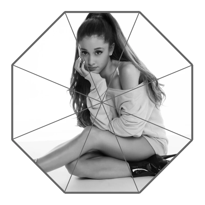 25 P# Ariana Grande Зонт с принтом на заказ складной зонт от солнца и дождя для путешествий неавтоматический декоративный зонт высокого качества - Цвет: 25