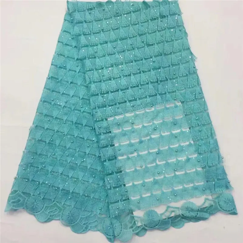 

Nigerian Sequins Lace Fabrics beads High Quality Lace African Net Lace Fabric Wedding French Tulle Lace Material For Women