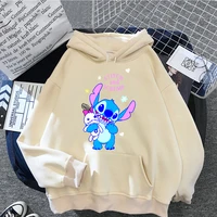 new lilo stitch kawaii hoodies women cartoons pullover friends autumn spring casual vintage clothes unisex hooded sweatshirts