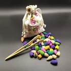 Т 70 шт обратного благовония конусы с зажимом для благовоний Индийские благовония лаванда; Жасмин Запах океана для дома живого конуса благовония