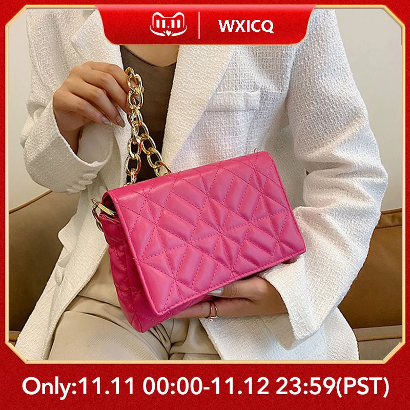 

PU Leather Quilted Woman bag brand designer zaraing Bag For Women Trend Chain Purses Luxury Shoulder Bags 2021 autumn original