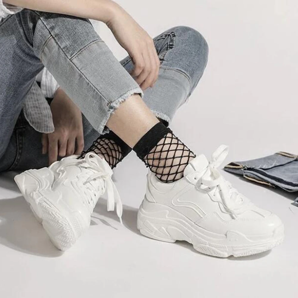 Туфли женские на платформе повседневные Нескользящие шнуровке плоская подошва