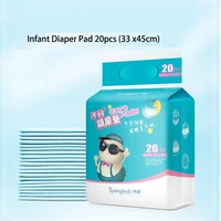 maternella 33 x 45cm infant diaper pad nappies disposable waterproof breathable baby child supplies nursing pad urine mat 20pcs