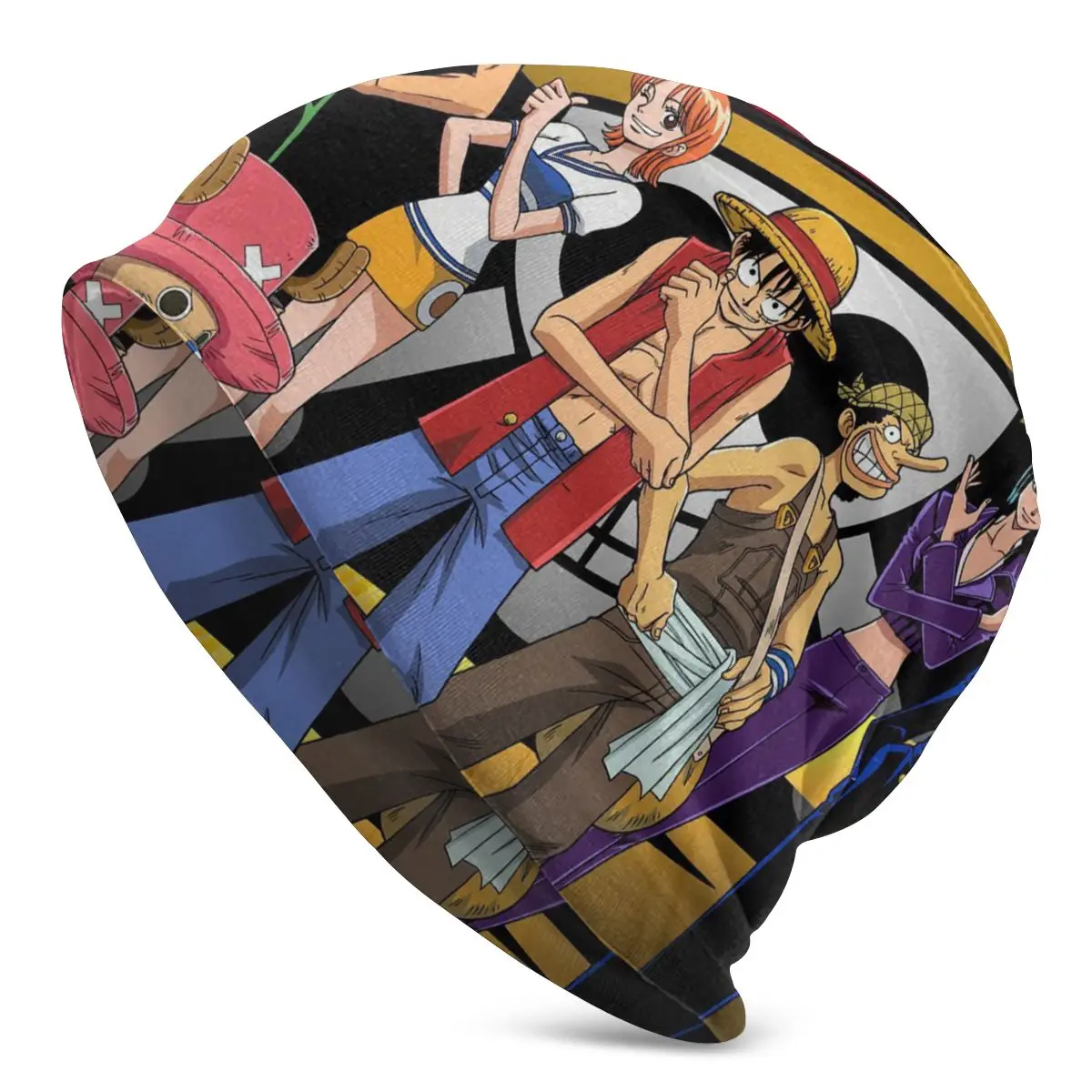 

One Piece Anime Team Men Women Beanies Cycling Ski Cap Double Layer Fabric Bonnet Hat