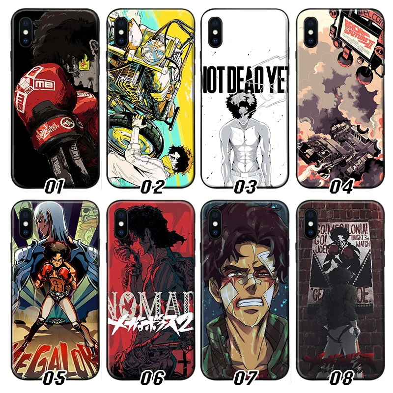 

Megalobox Joe Anime Black Phone Case For iPhone 13 Pro Max 12 Mini 11 SE 2020 6 6S 7 8 Plus XS X XR Soft Cases Silicone Cover