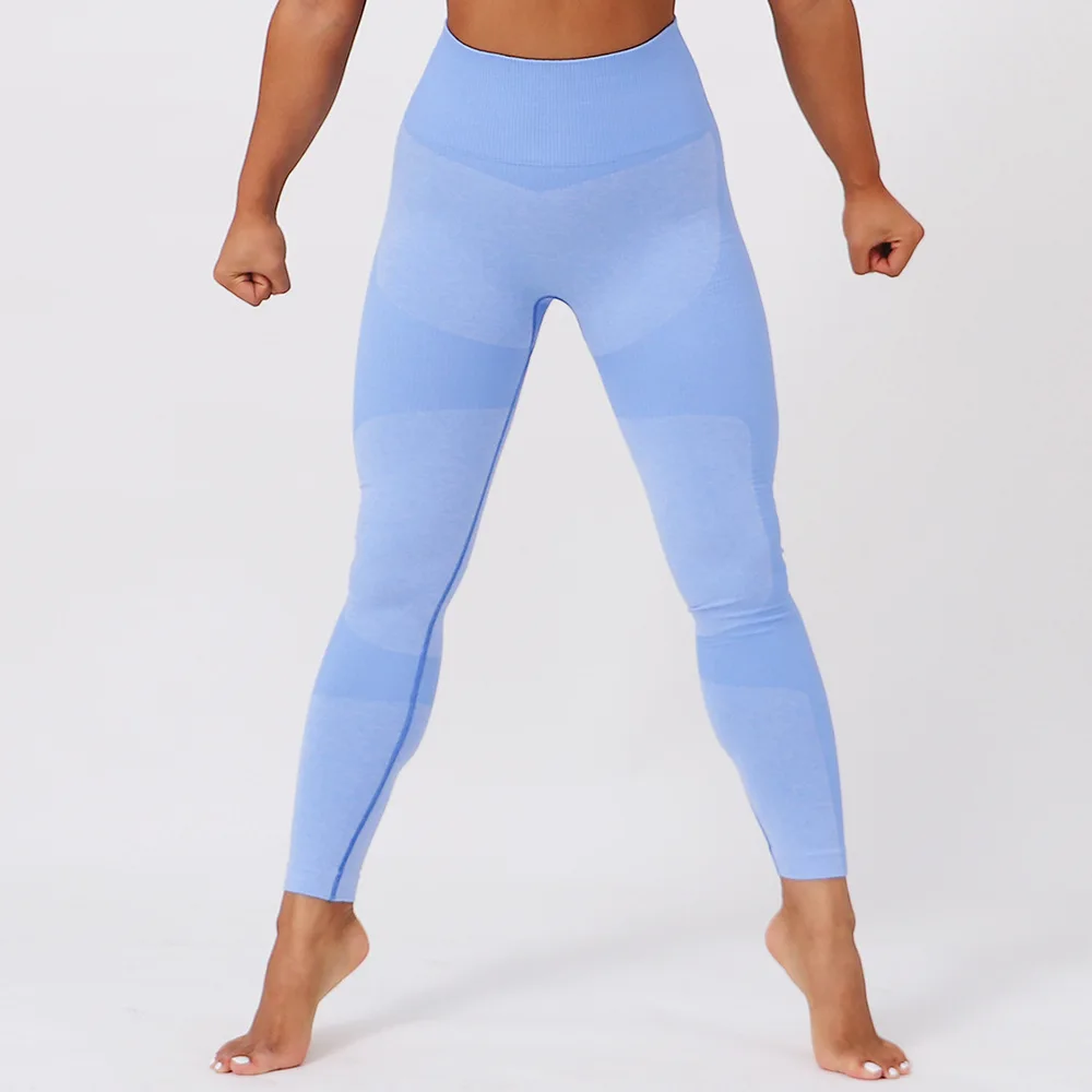 CB1200 blue pant 2 шт./компл. Engery Йога Комплект Для женщин бесшовные Фитнес Йога бюстгальтер спортивный бюстгальтер Высокая Талия тренажерный зал камуфляжной расцветки, легинсы, штаны для фитнеса костюмы тренировки - Цвет: CB1200 blue pant