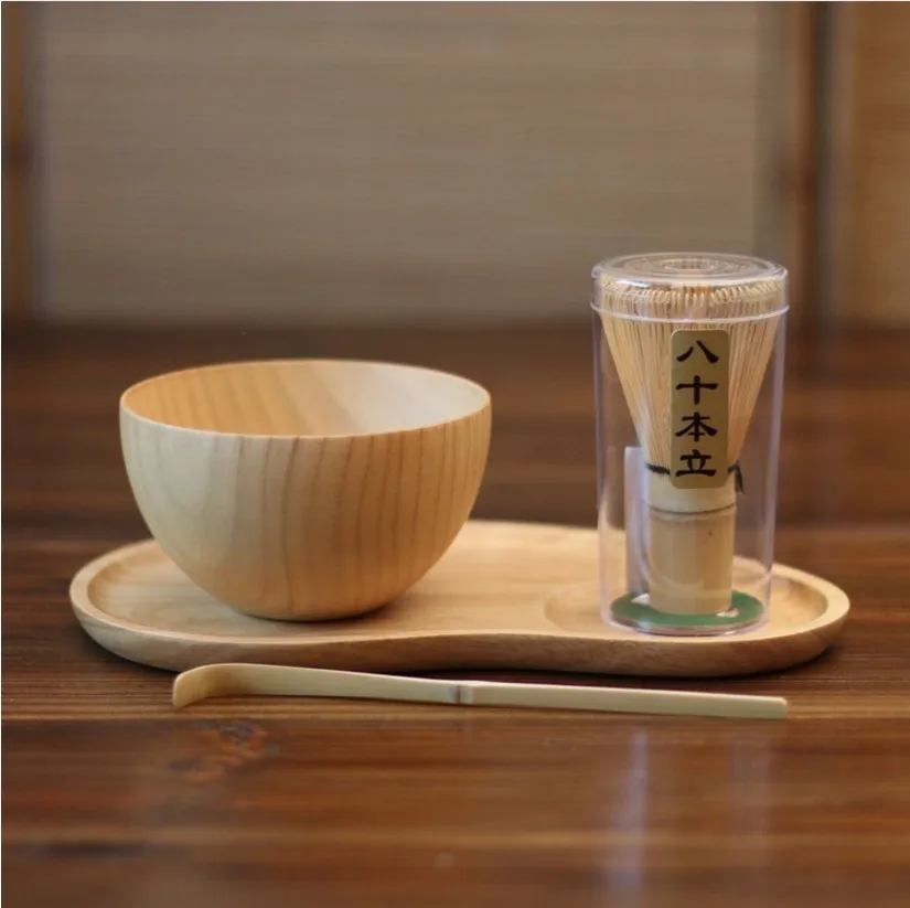 Деревянная японская ручная работа яркий подарок jujube деревянная чаша венчик