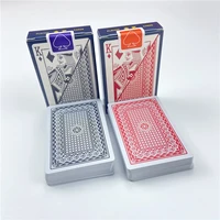 2pcslot plastic games playing cards waterproof poker cards baralho texas holdem narrow brand pvc pokers board 2 283 46 inch