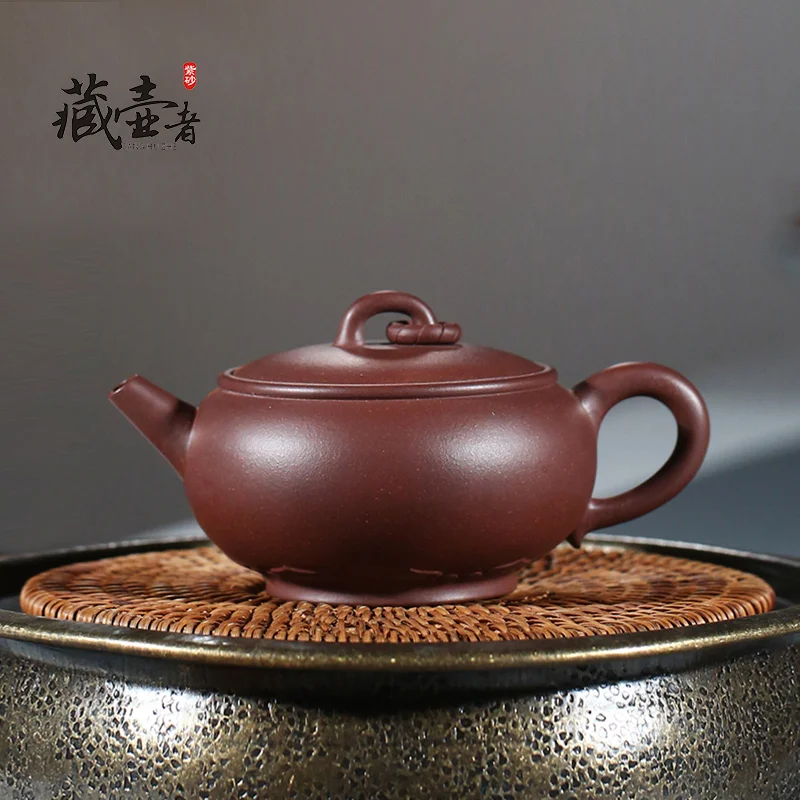 

Кастрюля из исинской глины для старшего учителя fei all hand jin, кастрюля для барабана, аутентичный кастрюля из растушеванной руды, пурпурная гли...