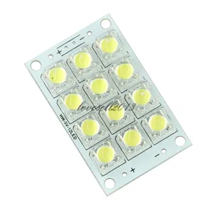 Супер яркая белая светодиодная Пиранья, плата для ночных светодиодных ламп, модуль для самостоятельной сборки, 3-5 в постоянного тока, 12 Светодиодный