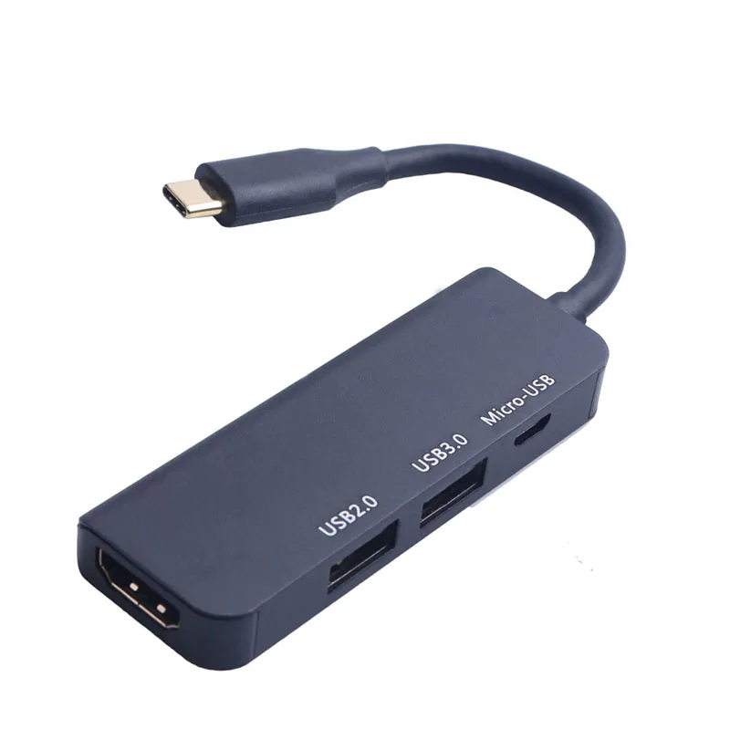 4 в 1 USB C HUB HD аудио видео кабель креплением для вспышки sрeedlite Тип на HDMI