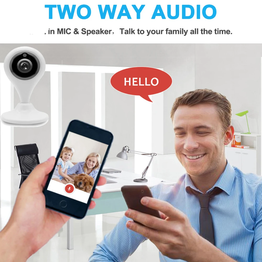 Беспроводная мини-камера видеонаблюдения YUNSYE HD 1080P с Wi-Fi IP-камера для домашнего