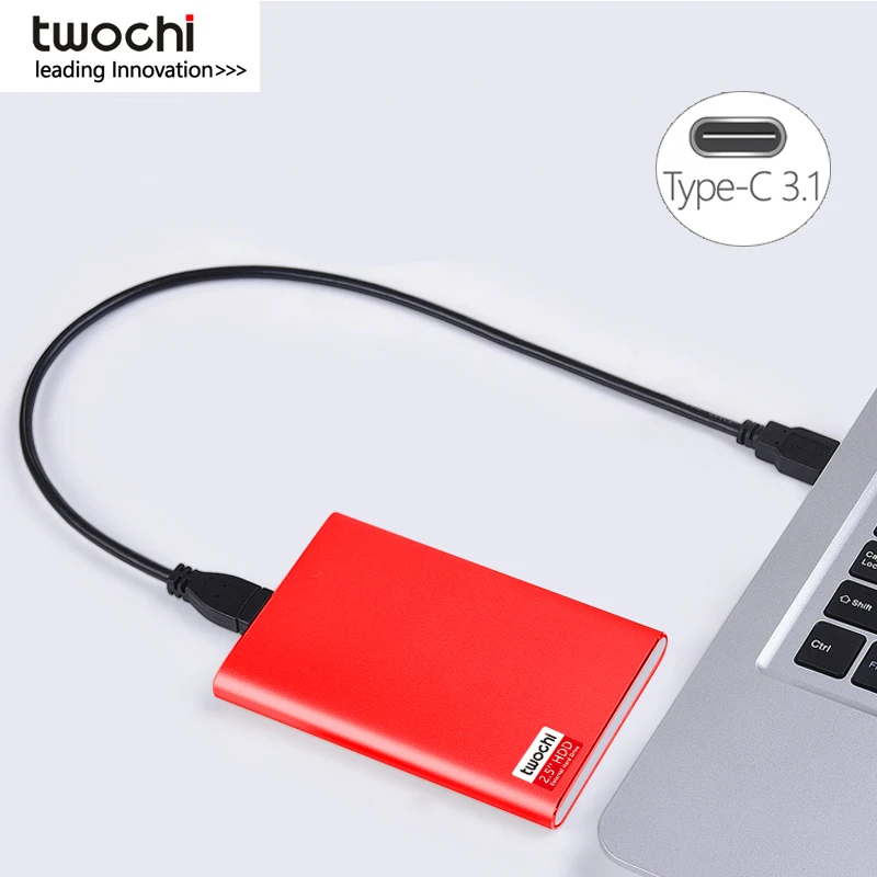 TWOCHI'''1TB Super external Hard Drive Disk USB3.1 HDDStorage for PC, Mac,Tablet, Xbox, PS4,TV box 4 Color