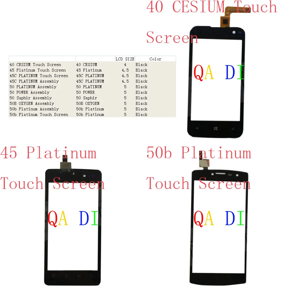 ЖК-дисплей сенсорный в сборе для Archos 40 CESIUM 45 Platinum 45C 50 POWER Club 50B OXYGEN | Мобильные