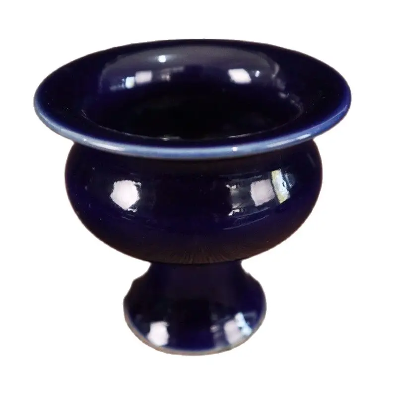 Китайский старинный фарфор Ji голубой глазурованный Кубок | Дом и сад