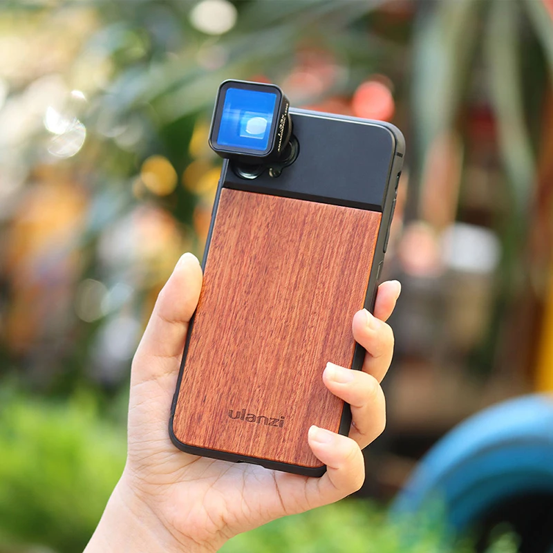 Деревянный чехол для телефона Ulanzi iPhone 11 pro Max с макросъемными линзами|Объективы