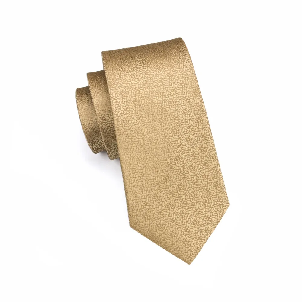 Мужской галстук желтый однотонный Шелковый Свадебный для мужчин деловечерние