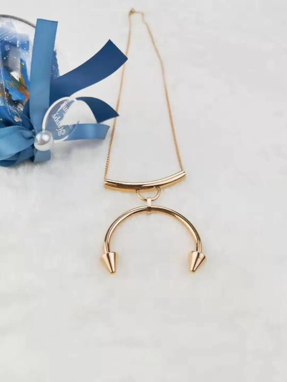 

Korean fashion necklace steel