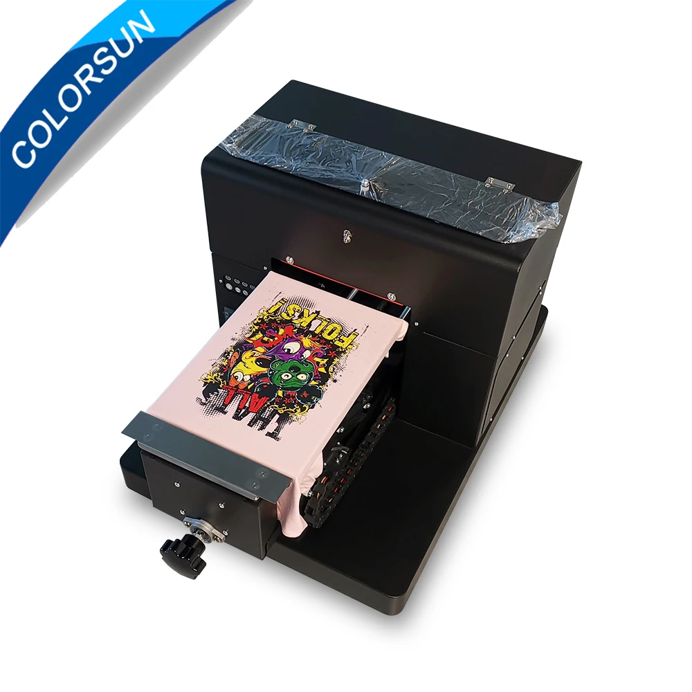 Colorsun A4 планшетный принтер футболка DTG планшетный принтер L805 планшетный принтер с текстильные чернила
