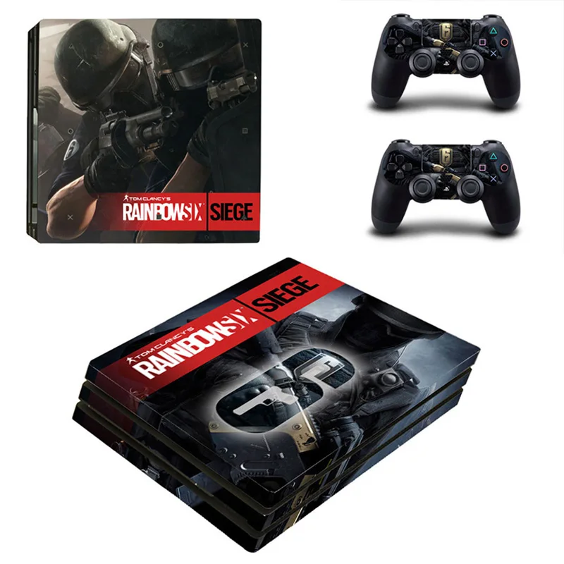 Наклейки Tom Clancy's Rainbow Six PS4 Pro PS 4 Play station наклейки Pegatinas для playstation консоль и