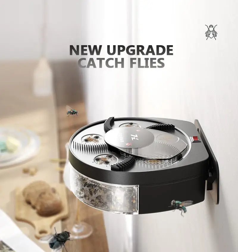 

Upgrade Wall Mount Electric Fly Trap USB Automatic Flycatcher Anti Fly Killer Insect Pest Reject Control Anti-harmful Products