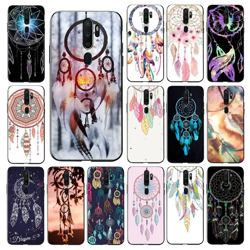 

YNDFCNB Dream catcher watercolor Phone Case for vivo Y91C Y11 17 19 53 81 31 91 for Oppo a9 2020