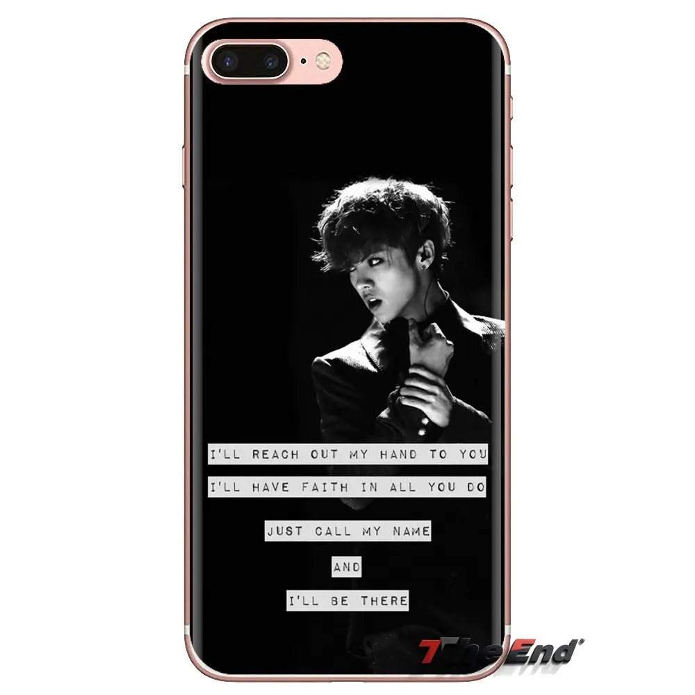 For Samsung Galaxy S3 S4 S5 Mini S6 S7 Edge S8 S9 S10 Plus Note 3 4 5 8 9 Transparent Soft Cases Cover Korea Team KPOP exo luhan |