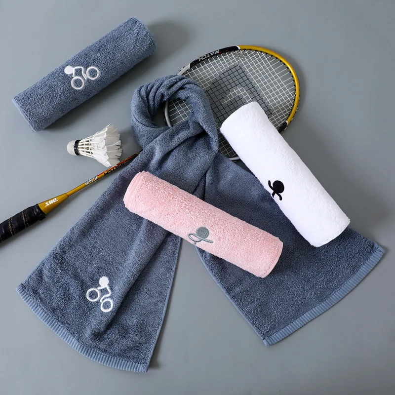 

Sport Absornemt Towel 25x110cm Soft Sweat Absorbing Long Towel Sports Towels White Pink