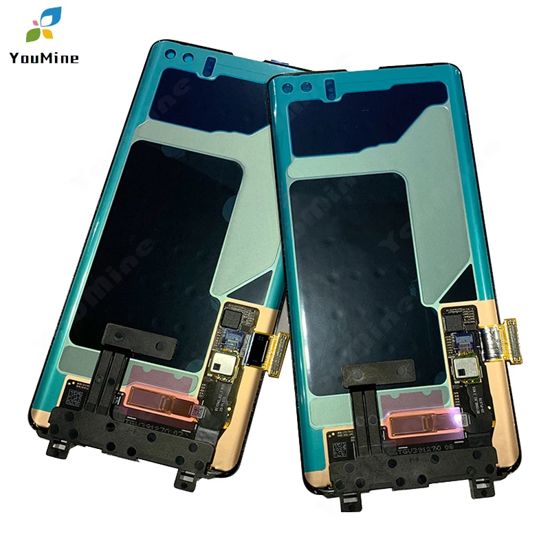 AMOLED lcd для SAMSUNG S10, ЖК-дисплей, SM-G9730, сенсорный экран, дигитайзер для SAMSUNG Galaxy S10 Plus S10+ lcd G9750