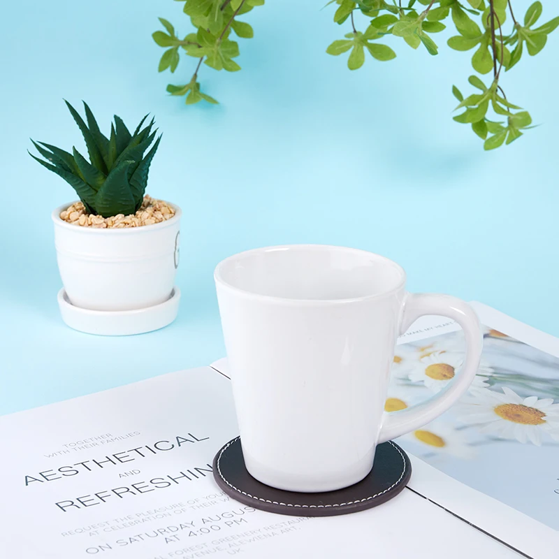 6 шт./компл. из искусственной кожи подставки под чашки Кофе кружка стол