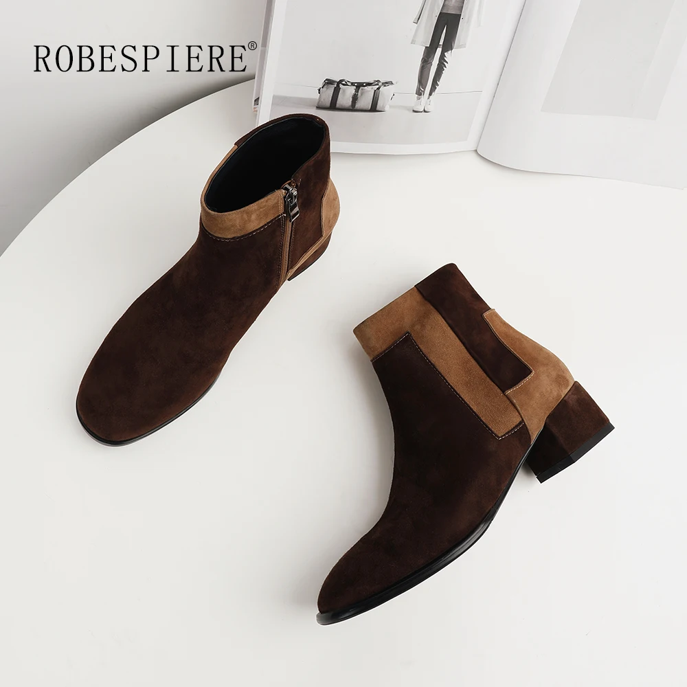 ROBESPIERE/обувь большого размера коллекция 2019 года повседневные ботинки Botas Mujer
