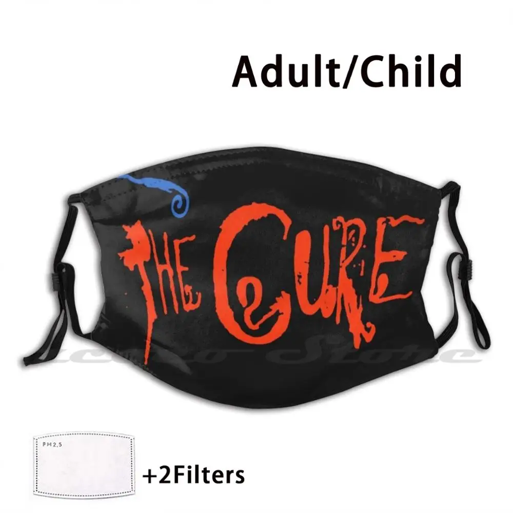 

The Cure Live In Orange Washable Trending Customized Pm2.5 Filter Mask Thecure Goth Gothic Emo