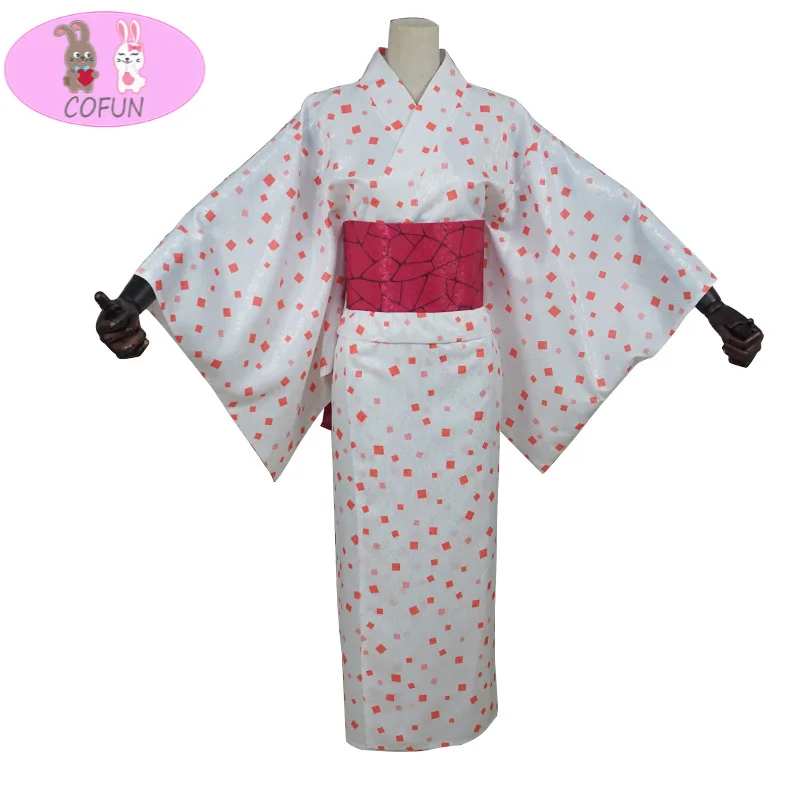 

COFUN Anime Demon Slayer Kimetsu no Yaiba Daki Cosplay Costume Childhood Kimono Uniform Halloween Party Suit For Women New