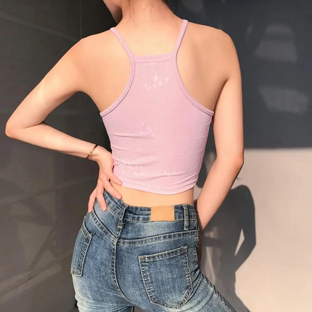 Jbersee Европейская летняя сексуальная майка Топы для женщин с подвесным воротником