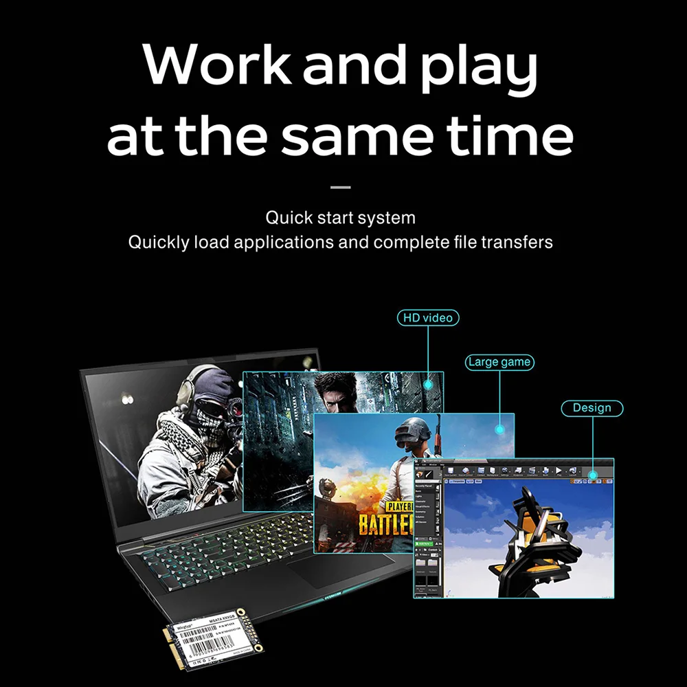 Жесткий диск Wicgtyp MSATA III 6 ГБ 32 64 128 256 512 1 ТБ для Dell M6500 Asus EP121 Lenovo Y560|Внутренние